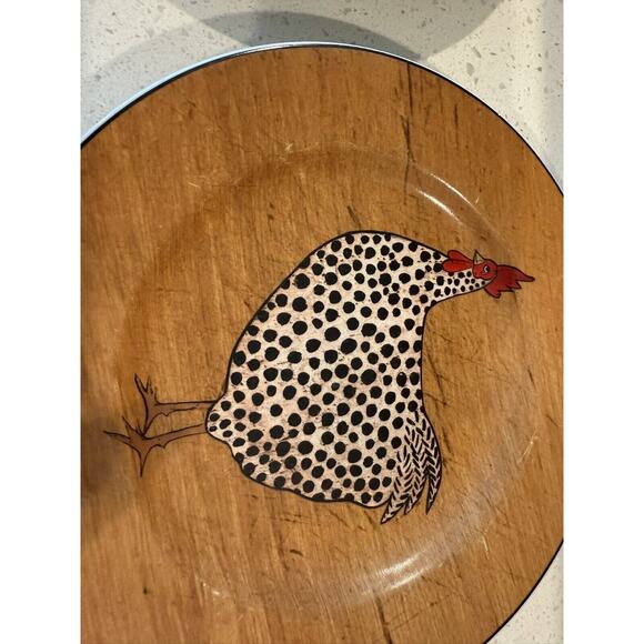 Sakura Warren Kimble Country Quartet Brandon House Chicken Plates 8" Set of 2 - Picture 7 of 9